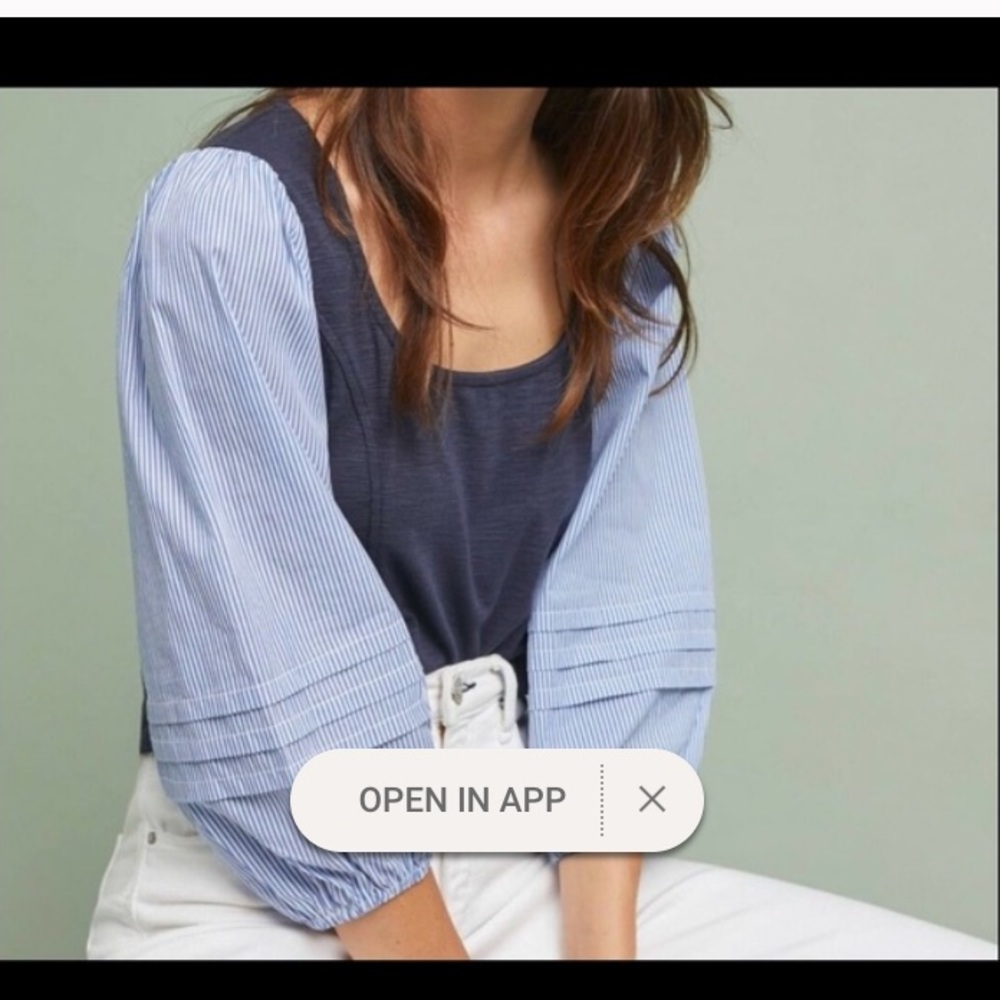 Anthropologie peasant top